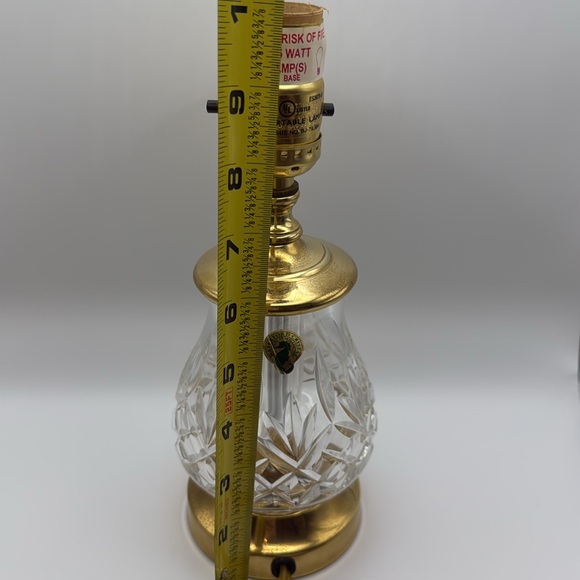 Rare Waterford Lismore Small Table Lamp Discontinued - Picture 8 of 8